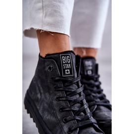 Tênis feminino Big Star High Warmed Black GG274069 preto 2