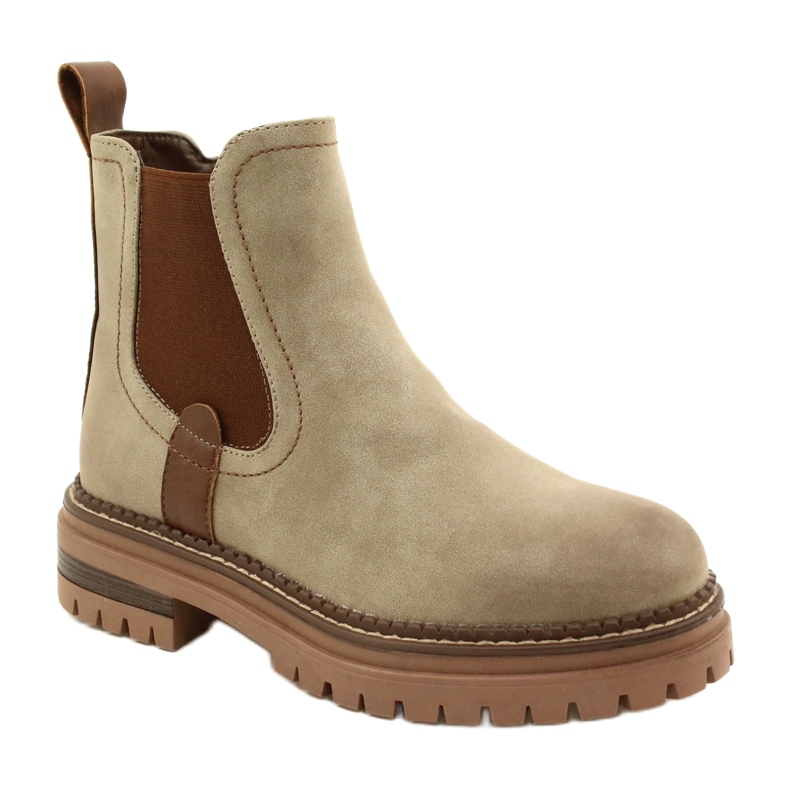 Evento Women Boots isolado com cáqui 22BT35-5038 bege 1