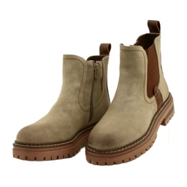 Evento Women Boots isolado com cáqui 22BT35-5038 bege 3