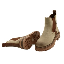 Evento Women Boots isolado com cáqui 22BT35-5038 bege 4