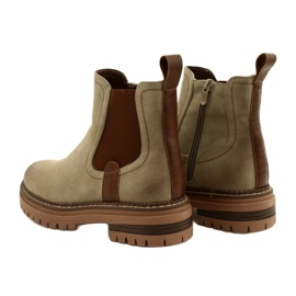 Evento Women Boots isolado com cáqui 22BT35-5038 bege 6