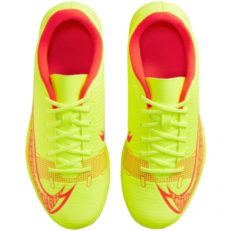 Chuteiras Nike Mercurial Vapor 14 Club Tf Jr CV0945 760 amarelo amarelos 1