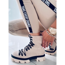 Botas com cadarço Conor Bege 2