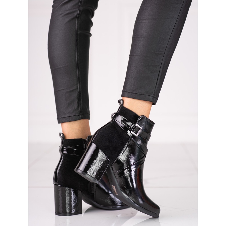 Botas femininas no poste Shelovet preto 1