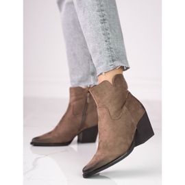 Botas de cowboy Shelovet de mulher castanhas marrom 1