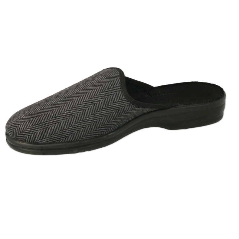 Calçados masculinos Befado pu 089M416 preto cinza 3