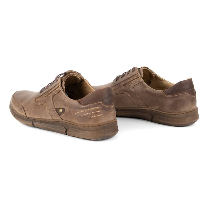 Polbut Sapatos masculinos casuais J55 marrom castanho 5