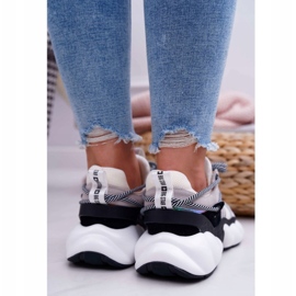 Sapatas esportivas femininas Big Star por Daniel Lopez Branco FF274A546 preto prata 3