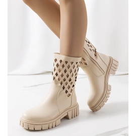 Botas Dinah creme bege 1 Botas Dinah creme bege 1