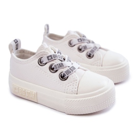 Tênis infantil de couro Big Star KK374058 Branco 1