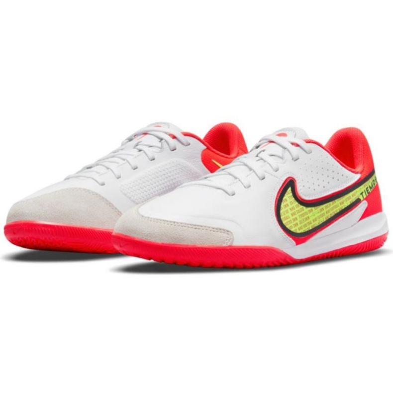 Chuteiras Nike Tiempo Legend 9 Academy Ic Jr DA1329 176 amarelo, branco, multicolorido branco 1