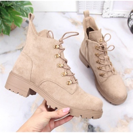 S.Barski Botas femininas camurça bege S. Bararski 1