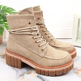 Botas isolantes femininas bege Jezzi JEZ366 1