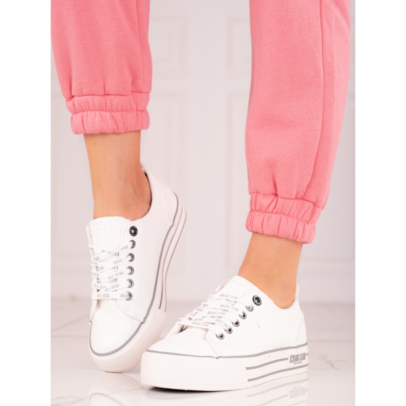 Tênis feminino Big Star KK274014 branco 1