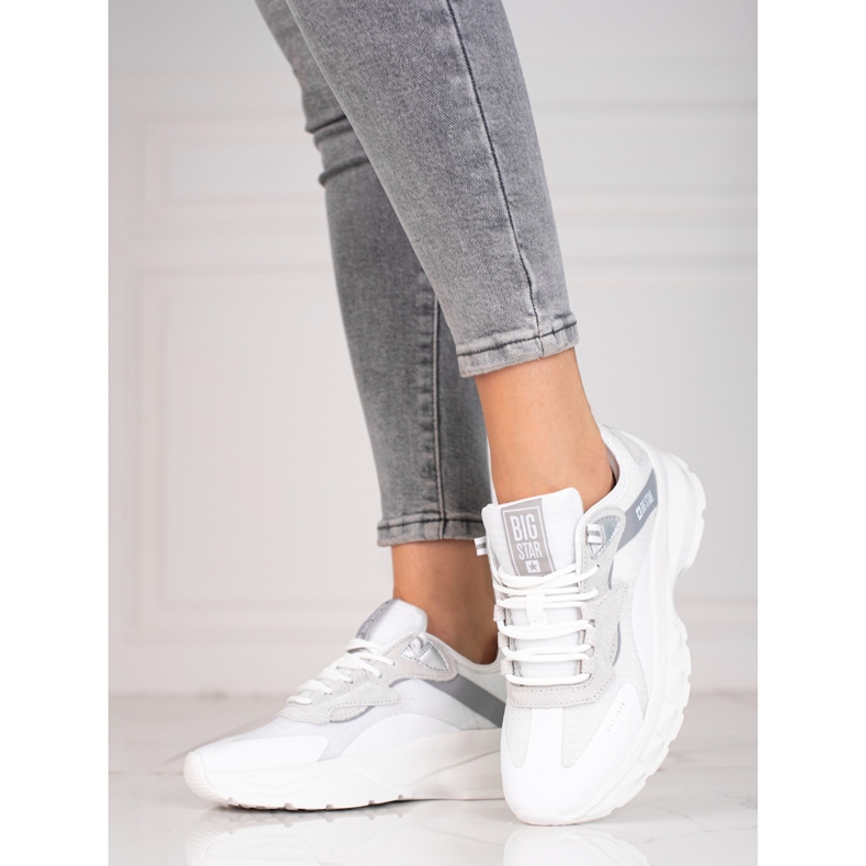 Tênis feminino Big Star KK274057 branco 2