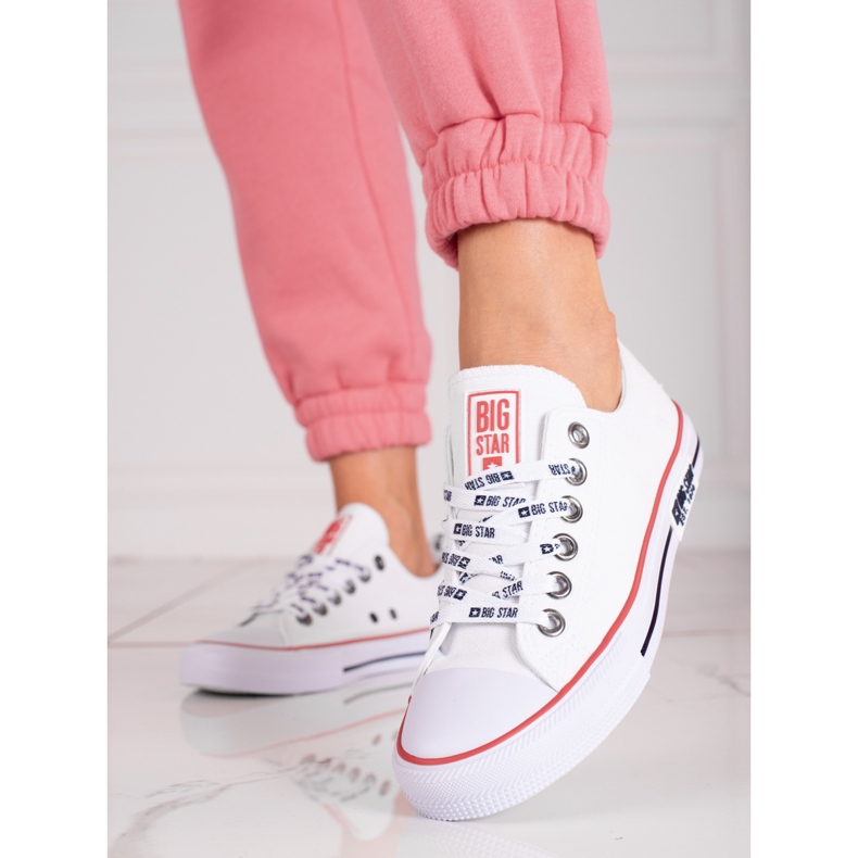 Tênis feminino Big Star KK274101 branco 1