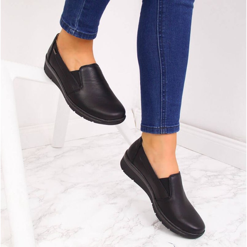 Helios Couro, sapatos de salto preto 2