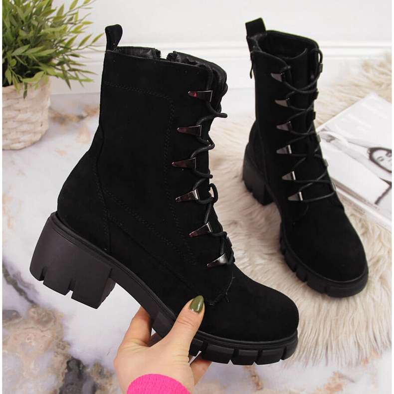 Jezzi Botas isolantes pretas para mulheres preto 2