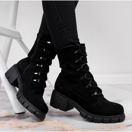 Jezzi Botas isolantes pretas para mulheres preto 1