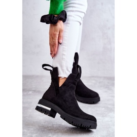 PS1 Bota preta de camurça Elvera com recortes preto 1 PS1 Bota preta de camurça Elvera com recortes preto 1