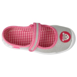 Calçado infantil Befado com velcro 114X501 prata/rosa 3 Calçado infantil Befado com velcro 114X501 prata/rosa 3