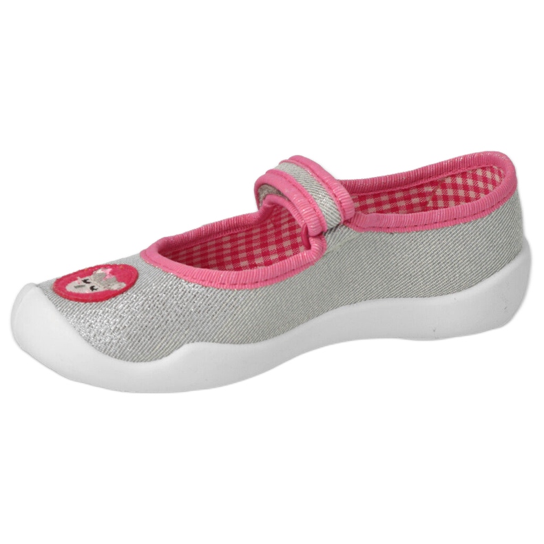 Calçado infantil Befado com velcro 114X501 prata/rosa 4 Calçado infantil Befado com velcro 114X501 prata/rosa 4