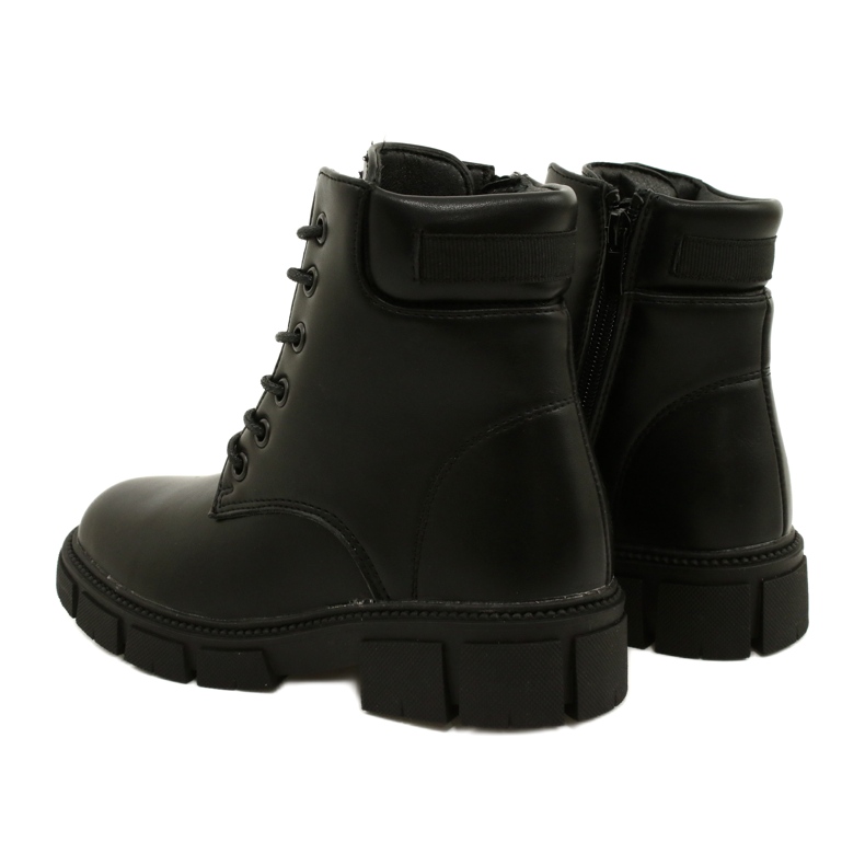 American Club Botas quentes de trabalhadores altos americanos preto 3