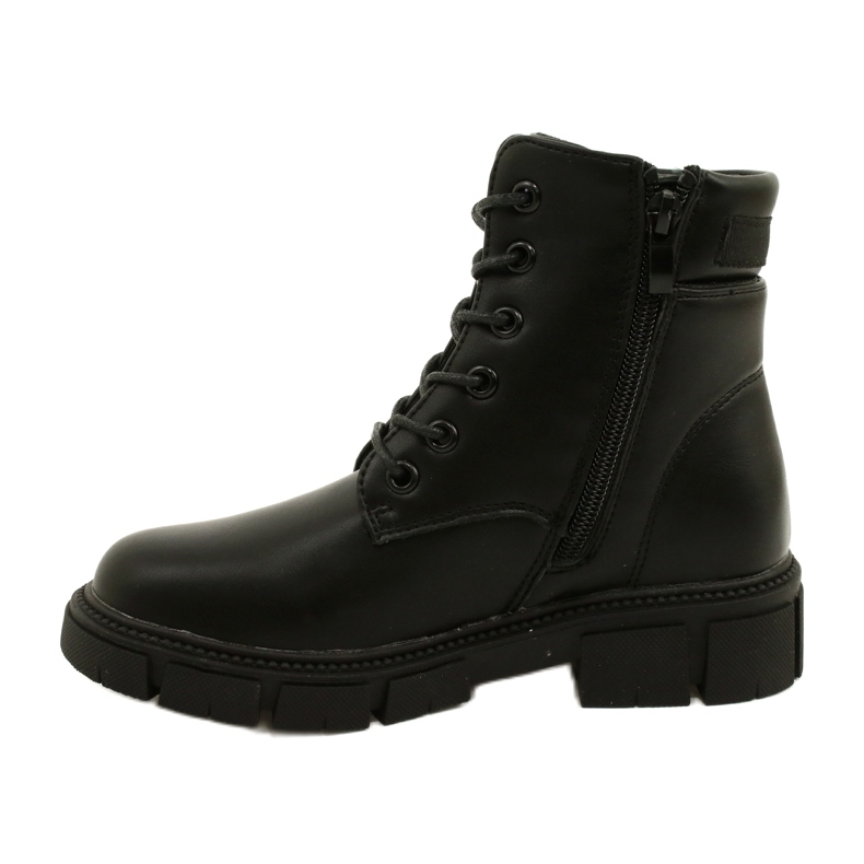 American Club Botas quentes de trabalhadores altos americanos preto 1