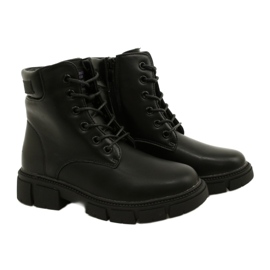 American Club Botas quentes de trabalhadores altos americanos preto 4