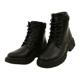 American Club Botas quentes de trabalhadores altos americanos preto 2