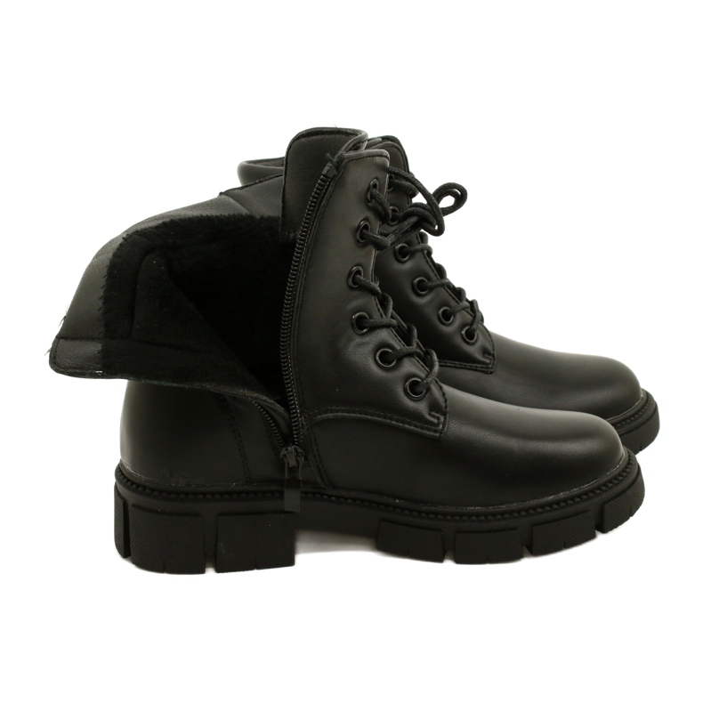 American Club Botas quentes de trabalhadores altos americanos preto 5