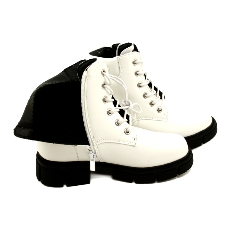 American Club American High Girls 'Workers Sapatos Isolados Branco 5