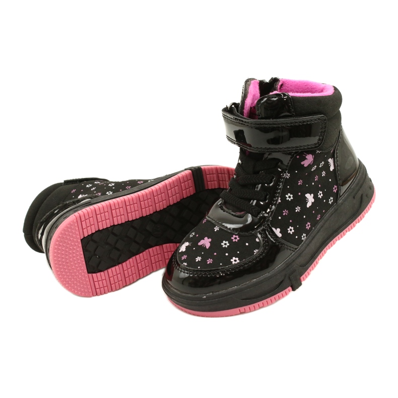 American Club American Boots Botas quentes XD66 Preto rosa 4