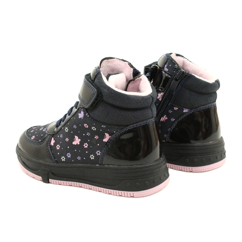 American Club American Boots Botas quentes XD66 Azul marinho azul-marinho rosa 6