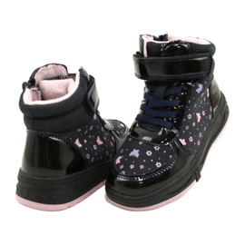 American Club American Boots Botas quentes XD66 Azul marinho azul-marinho rosa 3