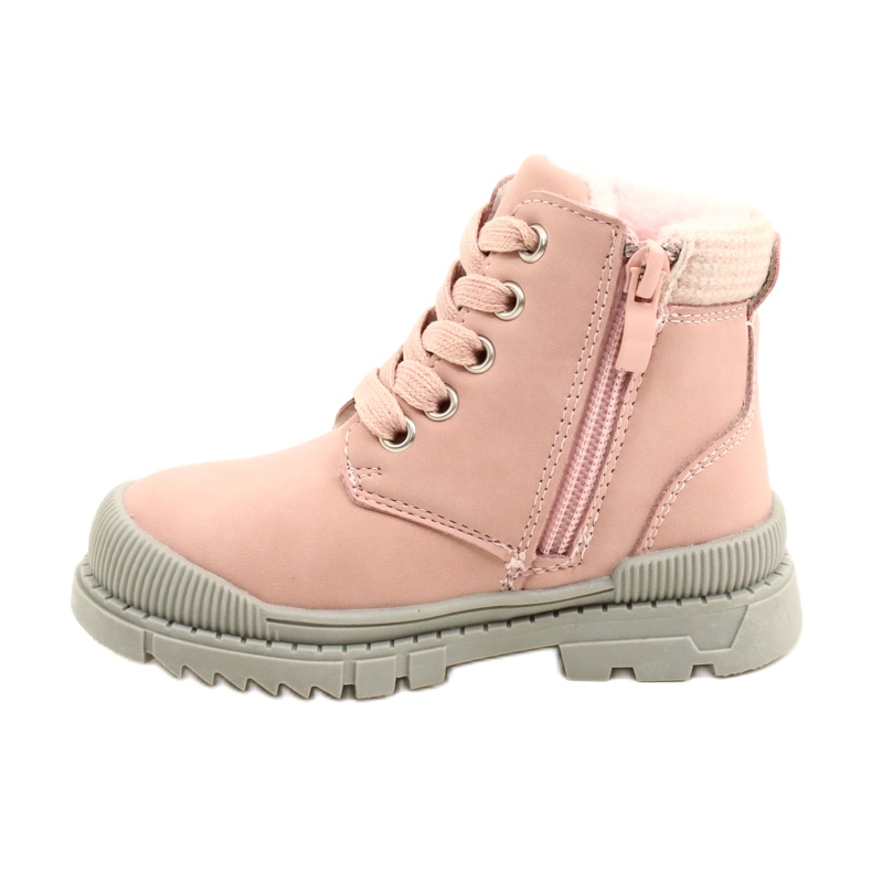 News Botas de menina com pele Notícias 22DZ23-5255 rosa 1
