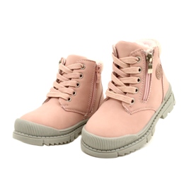 News Botas de menina com pele Notícias 22DZ23-5255 rosa 2