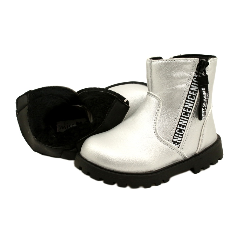 Botas de prata para meninas Miss 22dz23-5268 5