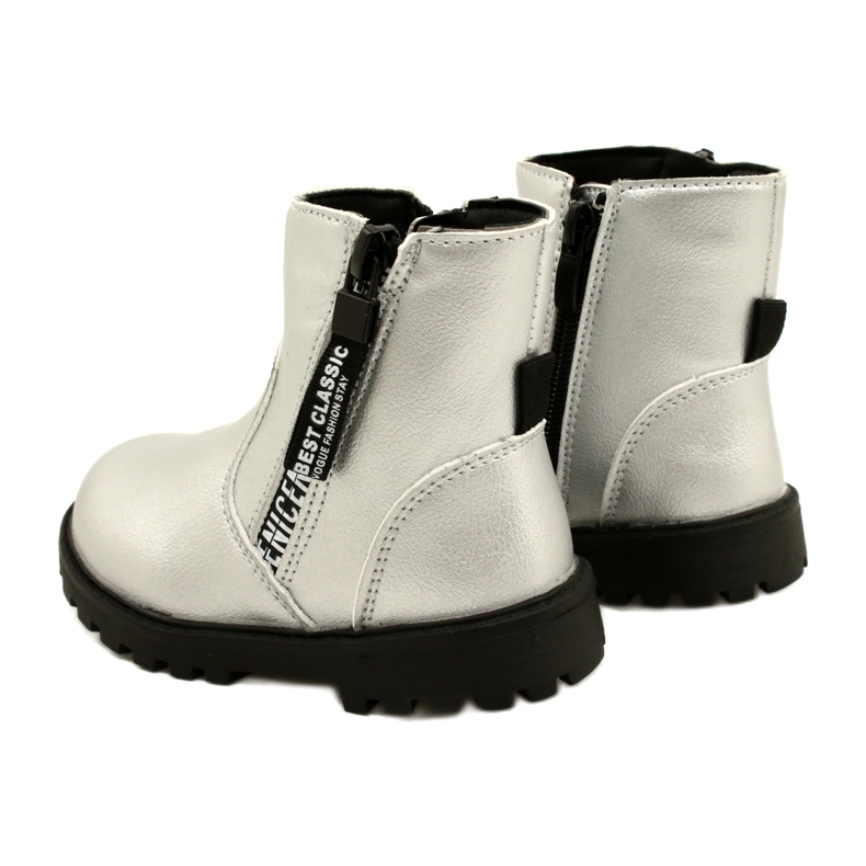 Botas de prata para meninas Miss 22dz23-5268 4