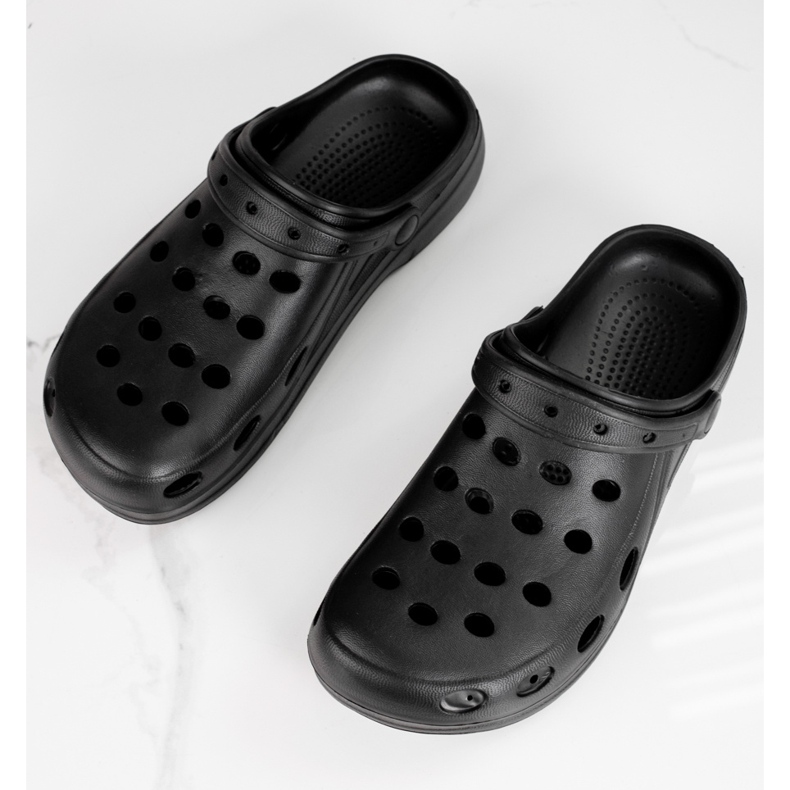 Chinelos Shelovet de homem leve pretos 1