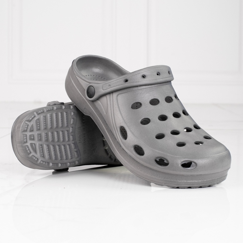 Chinelos Shelovet cinza de homem claro 1