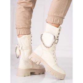 Malas femininas bege com bolsa Shelovet 1