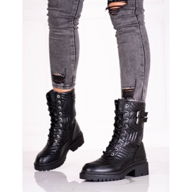 Trabalhadoras femininas com acolchoado Shelovet estiloso preto 1