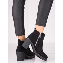 Botas pretas femininas no poste Shelovet preto 1