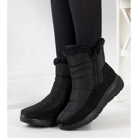 Botas de neve acolchoadas Azmarin pretas preto 1