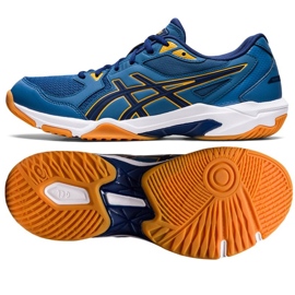 Asics Gel-Rocket 10 M 1071A054 407 tênis de vôlei azul azuis e azul marinho 1 Asics Gel-Rocket 10 M 1071A054 407 tênis de vôlei azul azuis e azul marinho 1
