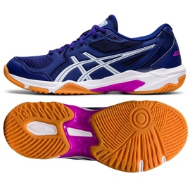 Sapatilhas de voleibol Asics Gel-Rocket 10 W 1072A056 405 azul marinho azuis e azul marinho 1 Sapatilhas de voleibol Asics Gel-Rocket 10 W 1072A056 405 azul marinho azuis e azul marinho 1