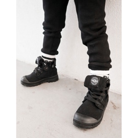 PA1 Tênis de cano alto infantil preto Tobby 1