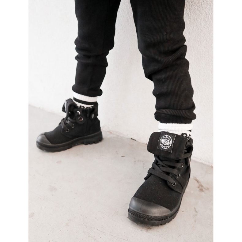 PA1 Tênis de cano alto infantil preto Tobby 1