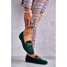 FB2 Mocassins Clássicos de Camurça Roddie Verde 2